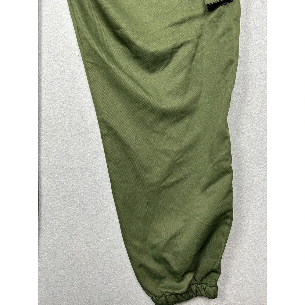 HK Cargo Pants 100% Polyester Olive Green XL Mens